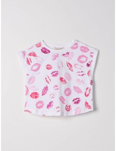 T-shirt Twinset con stampa bocche all-over