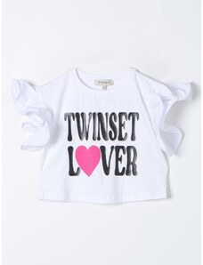 T-shirt Twinset in cotone con rouches