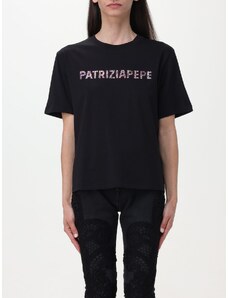T-shirt Patrizia Pepe in cotone con logo strass