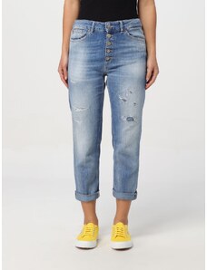 Jeans cropped Dondup in denim usurato