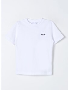 T-shirt Boss Kidswear in cotone con logo