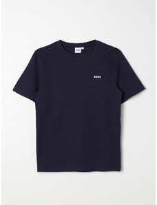 T-shirt Boss Kidswear in cotone con logo
