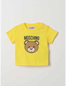 T-shirt Moschino Babyin cotone con Teddy Bear
