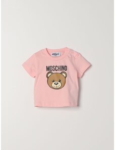 T-shirt Moschino Babyin cotone con Teddy Bear
