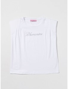 T-shirt Miss Blumarine in cotone con logo