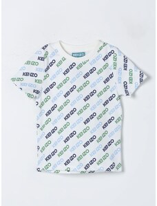 T-shirt Kenzo Kids in cotone con logo all over