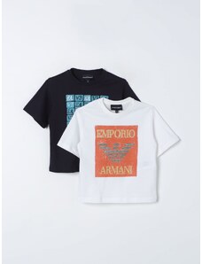 Set 2 t-shirt Emporio Armani Kids in cotone con logo