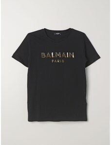 T-shirt Balmain Kids con logo laminato