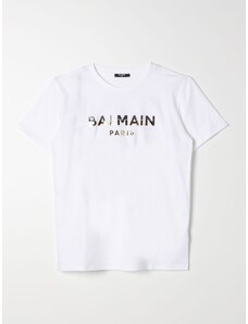 T-shirt Balmain Kids con logo laminato
