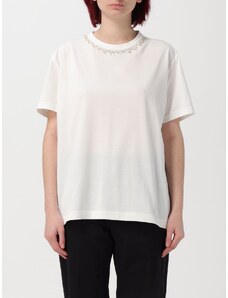 T-shirt Fabiana Filippi in cotone con perline