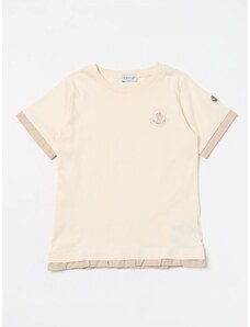 T-shirt Moncler in cotone con patch logo