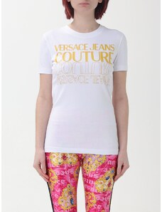 T-shirt Versace Jeans Couture in cotone con logo laminato