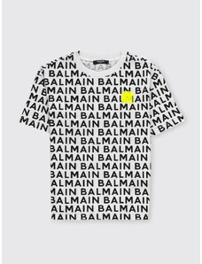 T-shirt Balmain Kids con logo all-over
