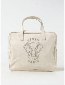 DIaper bag Kenzo Kids in cotone con logo ricamato