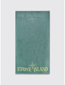 Telo da bagno Stone Island in spugna con logo ricamato