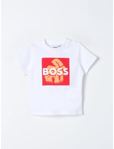 T-shirt Boss Kidswear in jersey con bottoni