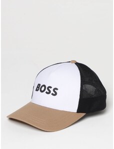 Cappello Boss Kidswear in cotone e nylon a rete