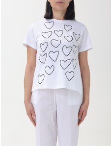 T-shirt Liviana Conti in cotone con cuori
