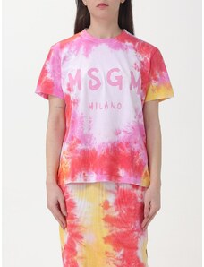 T-shirt Msgm in cotone stampa tie dye