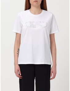 T-shirt Michael Michael Kors in cotone con monogram in strass