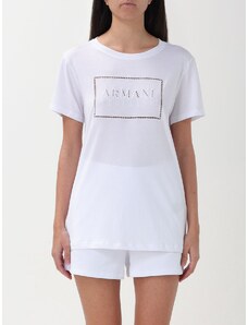 T-shirt Armani Exchange in cotone con logo traforato