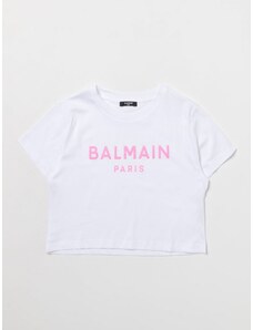 T-shirt Balmain Kids in cotone con logo