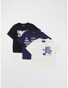 Set 3 t-shirt Emporio Armani Kids in jersey stampato
