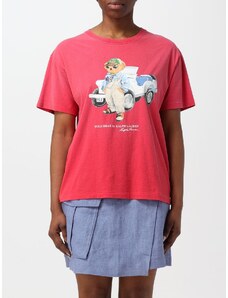 T-shirt Polo Ralph Lauren in cotone con stampa Polo Bear
