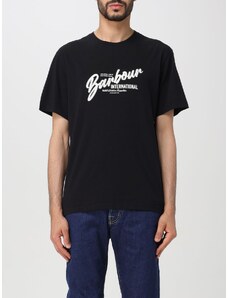 T-shirt Barbour in cotone con logo