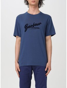 T-shirt Barbour in cotone con logo