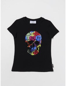 T-shirt Skull Philipp Plein in cotone con strass
