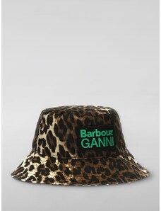 Cappello Barbour x Ganni in cotone cerato