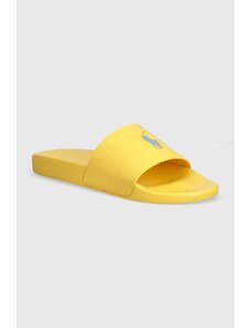 Polo Ralph Lauren ciabatte slide Polo Slide uomo colore giallo 809931326004