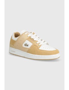 Lacoste sneakers in pelle Court Cage Leather colore beige 47SFA0105
