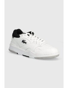 Lacoste sneakers in pelle Lineshot Contrasted Collar Leather colore bianco 47SMA0061