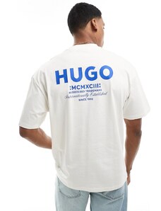 HUGO Blue - T-shirt oversize bianca-Bianco