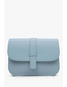 Women's Blue Handbag made of Genuine Leather Estro ER00115031