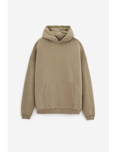 STAY HUMAN ON EARTH Felpa RELAXED HOODIE in cotone beige