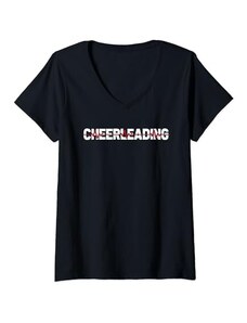 Cheerleader Regali e Accessori Donna Coreografie Acrobazie Cheerleader - Cheerleading Maglietta con Collo a V