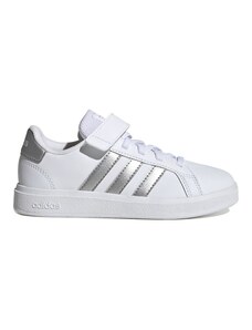 ADIDAS - Sneakers Grand Court Elastic Lace and Top Strap - Colore: Bianco,Taglia: 32