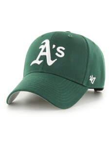 '47 BRAND - Cappello da baseball Raised Basic Oakland Athletics - Colore: Verde,Taglia: TU