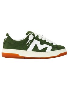 BRIAN MILLS - Sneakers in camoscio con logo - Colore: Verde,Taglia: 44