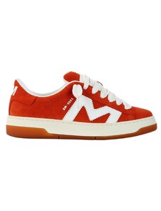BRIAN MILLS - Sneakers in camoscio con logo - Colore: Arancione,Taglia: 44