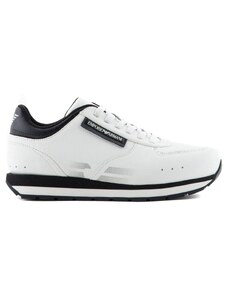 EMPORIO ARMANI - Sneakers con logo degradè - Colore: Bianco,Taglia: 38