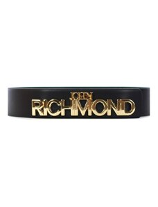 JOHN RICHMOND - Cintura con fibbia lettering - Colore: Nero,Taglia: 95