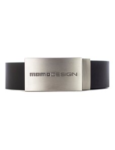 MOMO DESIGN - Cintura reversibile in pelle con logo - Colore: Nero,Taglia: 110