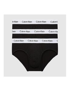 CALVIN KLEIN UNDERWEAR - Tri-pack Slip con logo - Colore: Nero,Taglia: M