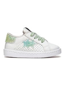 2STAR - Sneakers da bambina con logo - Colore: Bianco,Taglia: 22