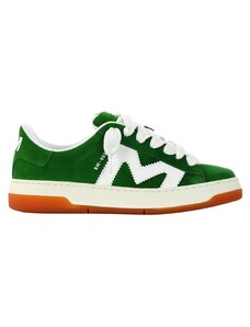 BRIAN MILLS - Sneakers in camoscio con logo - Colore: Verde,Taglia: 41