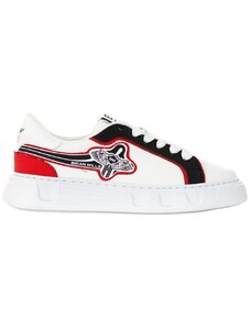 BRIAN MILLS - Sneakers in canvas con logo - Colore: Bianco,Taglia: 43